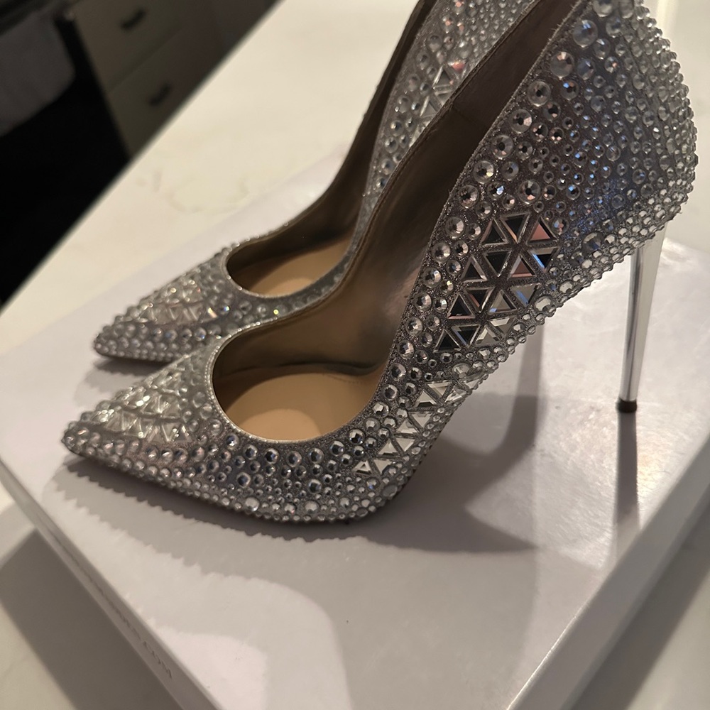 Steve Madden Diamond Rhinestone Heel 9.5
